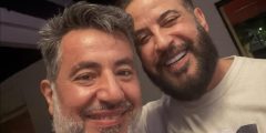 الإعلامي نمير باشا يطمئن على صحة النجم أنور الأمير