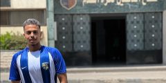 اللاعب مصطفى كوكا يشارك في مران المقاولون العرب