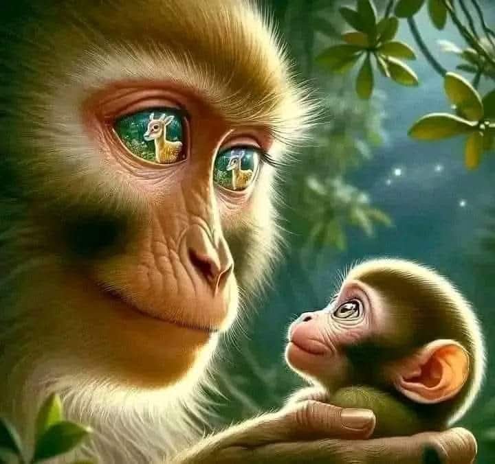 القرد في عين أمه غزال