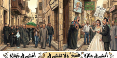 المثل الشعبى أمشى في جنازة، ولا تمشي في جوازة