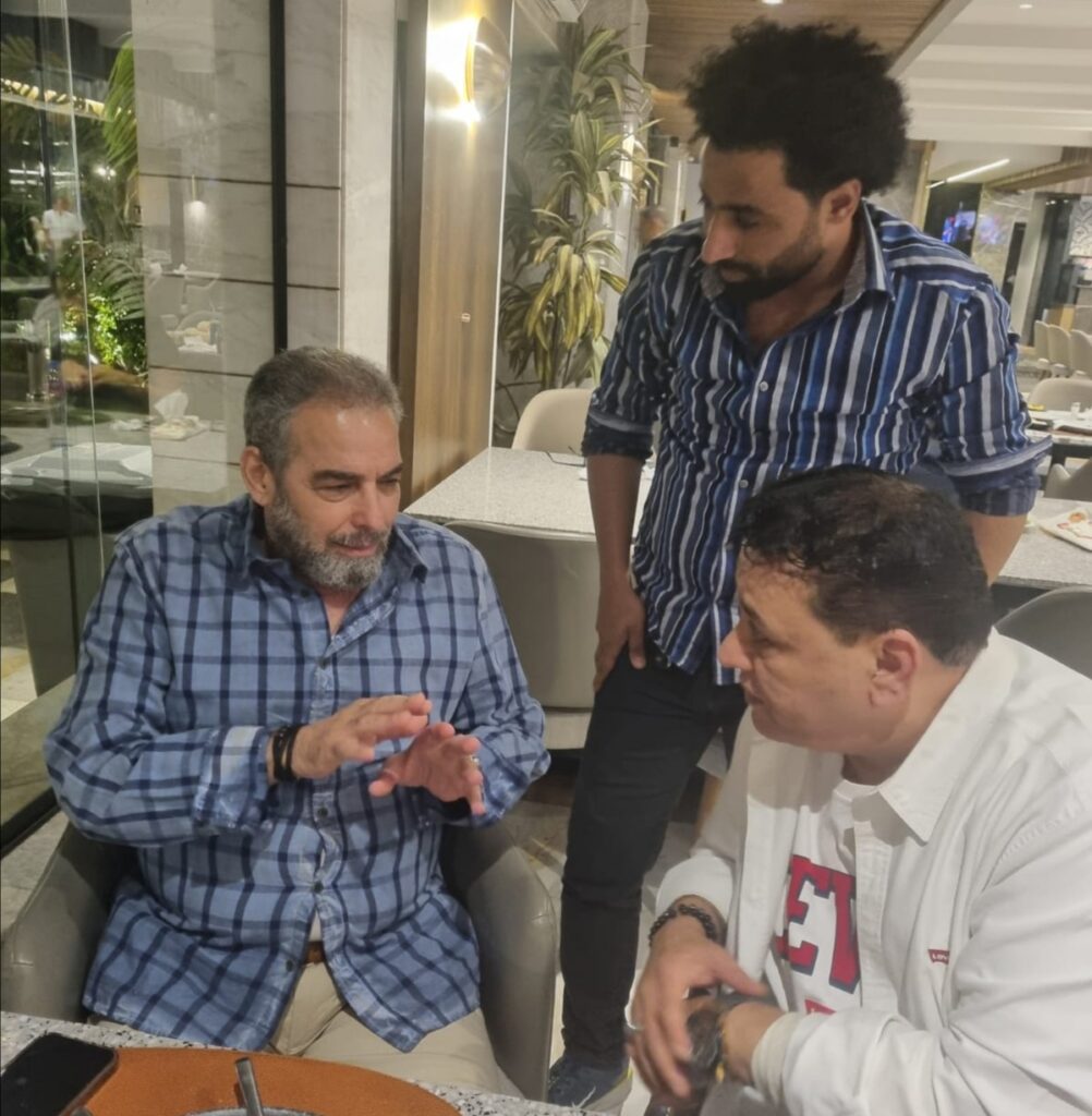 إبراهيم عبد المقصود والفنان أحمد عبدالعزيز والمخرج أحمد بوجي