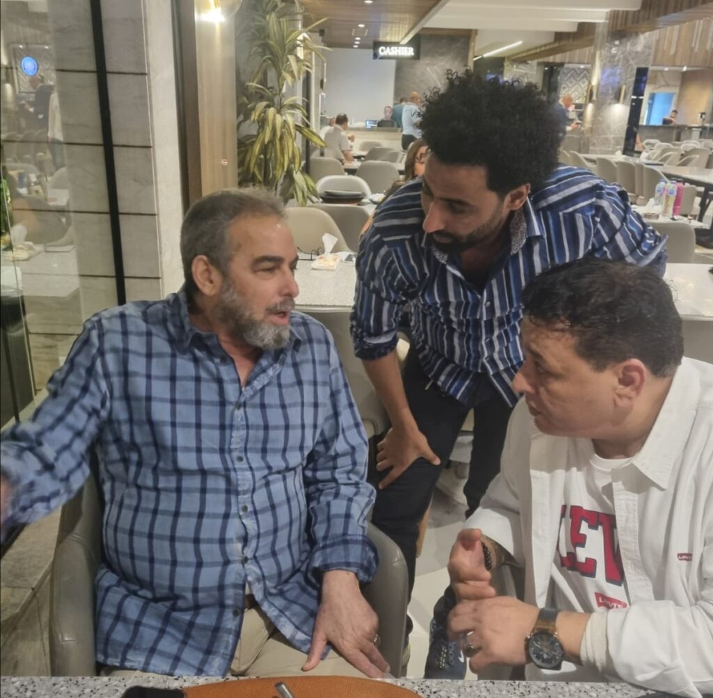 إبراهيم عبد المقصود والفنان أحمد عبدالعزيز والمخرج أحمد بوجي