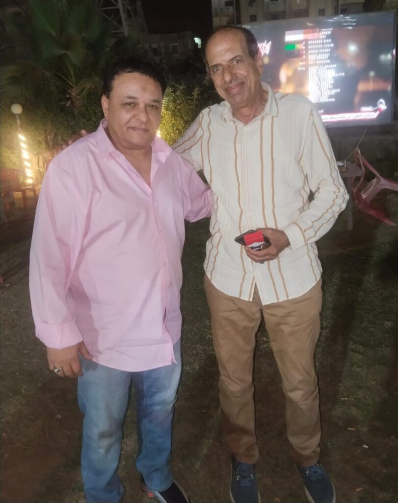 رجل الأعمال إبراهيم عبد المقصود والفنان محمد الصاوي